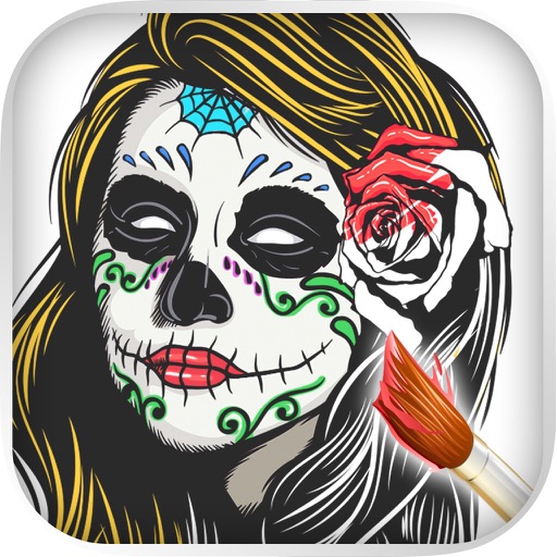 Sugar Skulls Coloring Book iOS App