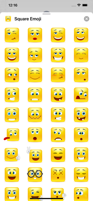 Yellow Square Smileys Emoticon(圖1)-速報App