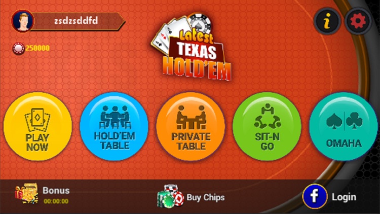 Latest Texas Hold'em