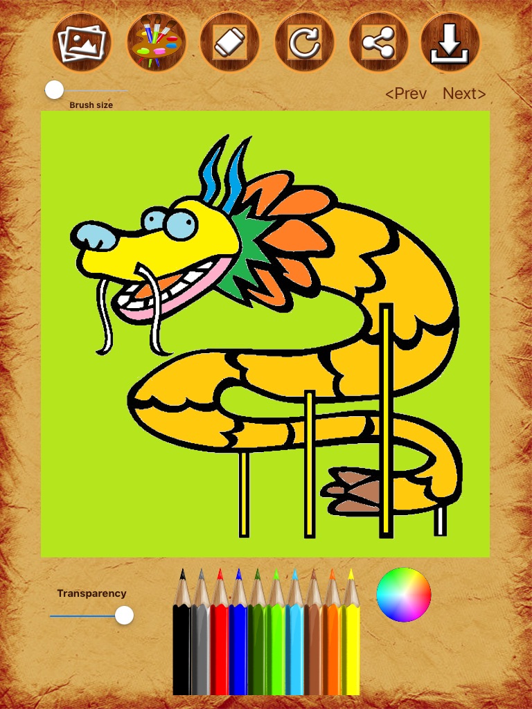 Dragon Coloring Drawing Book screenshot 2