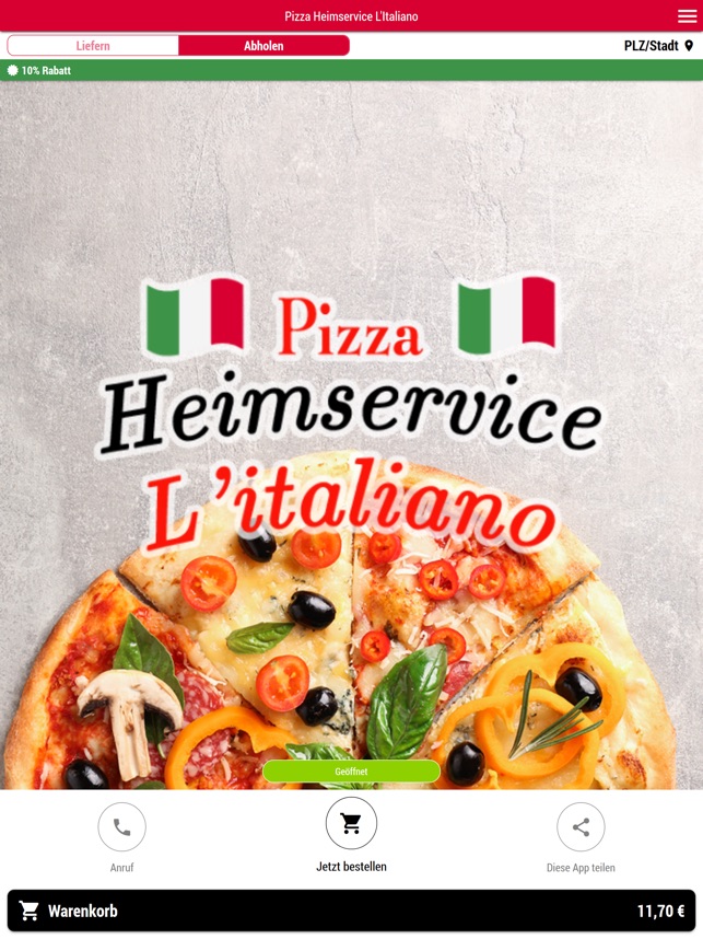 Pizza Heimservice L Italiano On The App Store