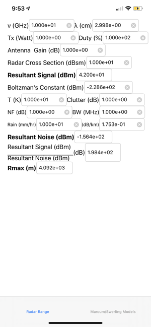 RADAR Range