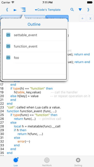 luai5.2.1-autocomplete,runcode screenshot 2