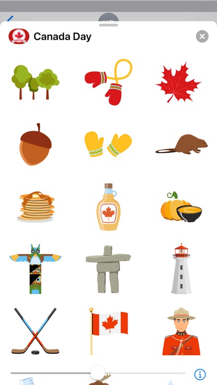 Happy Canada Day Stickers