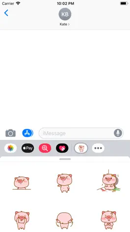 Game screenshot Lovely Pig Animated Stickers apk