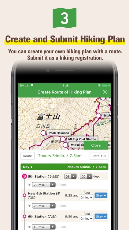 Japan Alps Hiking Map screenshot-3