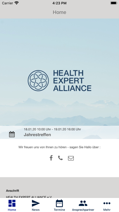 HEALTH EXPERT ALLIANCE e.V. screenshot 2
