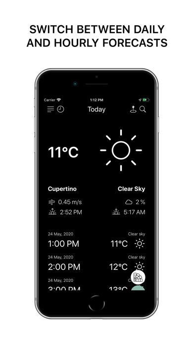 Minimalistic Weather App screenshot 2