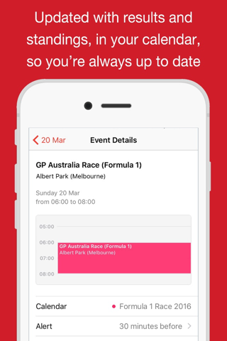 Formula 2020 Schedule screenshot 3