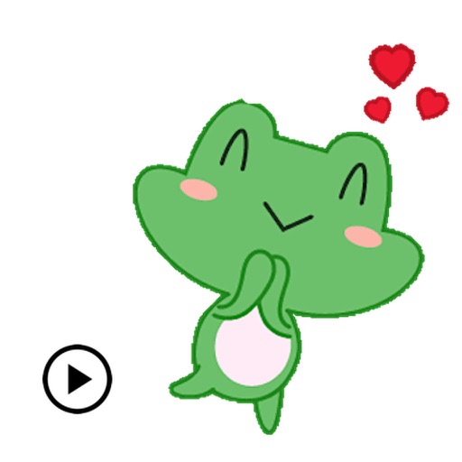 Animated Cute Frog Emoticon icon