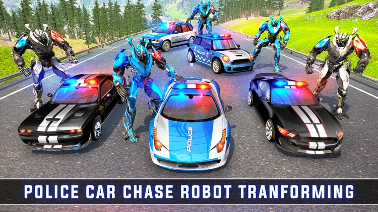 Police Car Chase Robot War screenshot-5