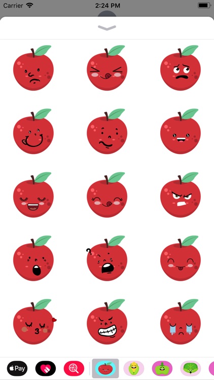 Red apple stickers app