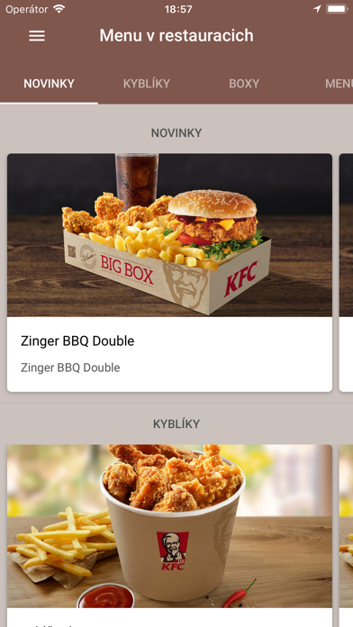 KFC CZ screenshot 2