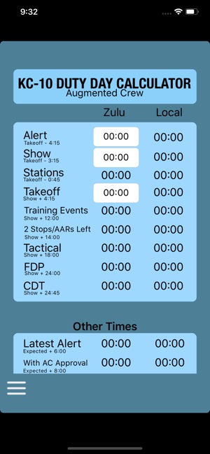 KC-10 Duty Day Calculator(圖2)-速報App