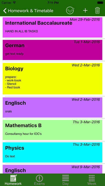 HomeWork & Timetable App screenshot-4