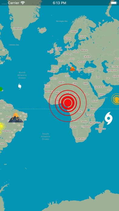 EarthQuakes Map & Volcanoes screenshot 2