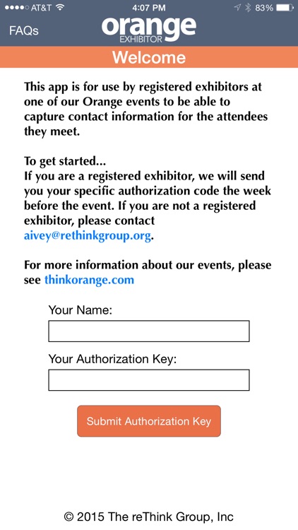 Orange Exhibitor