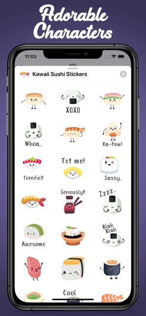 Kawaii Sushi Stickers(圖4)-速報App