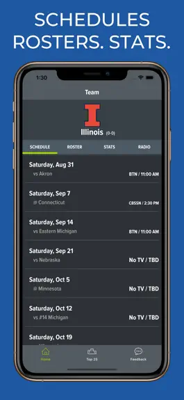 Game screenshot Illinois Football Schedules mod apk