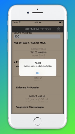 Preemie Nutrition App(圖2)-速報App