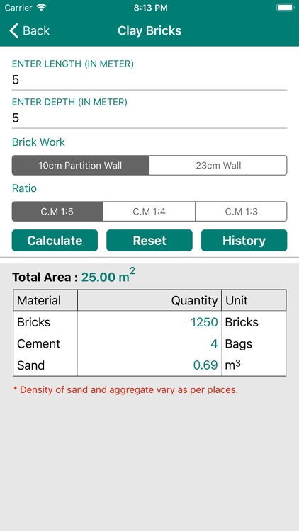 Civil Material Estimator