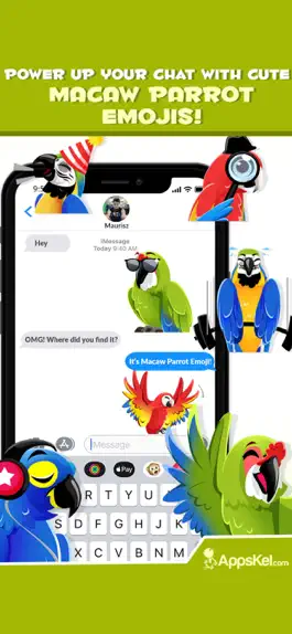 Game screenshot Macaw Parrot Emojis Stickers hack