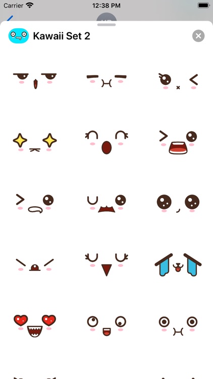 Cute Emoji Faces: Anime, Manga screenshot-3