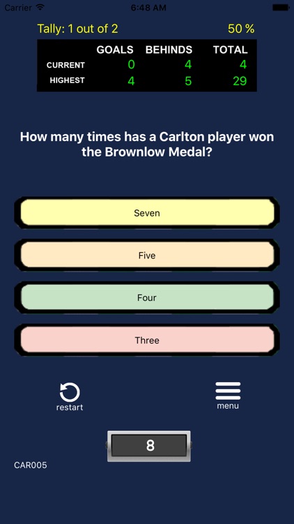 AFL Trivia - Carlton Blues