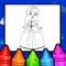 Beautiful, stylish and cute princess coloring book for girls, 40+ beautiful princess coloring pages for girls and all princesses lovers