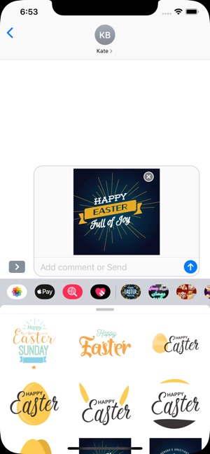 Happy Easter Stickers HD(圖2)-速報App