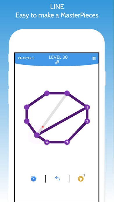 screenshot of Line - 1 stroke puzzle game! 6