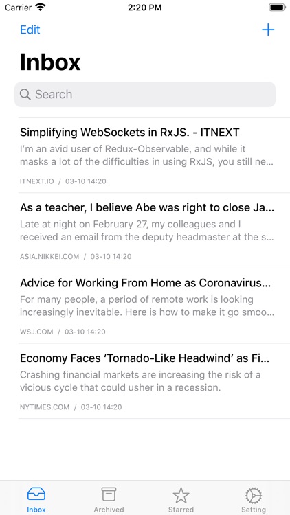 Reading List - Read Later