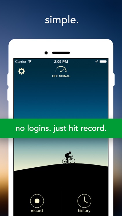 GPS Bike Ride Tracker by Vima screenshot-0