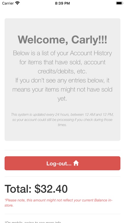 Consignor Login by Peeps