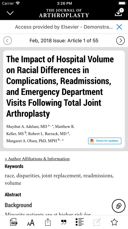 The Journal of Arthroplasty screenshot-4