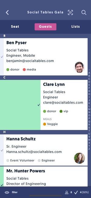 Check-In by Social Tables