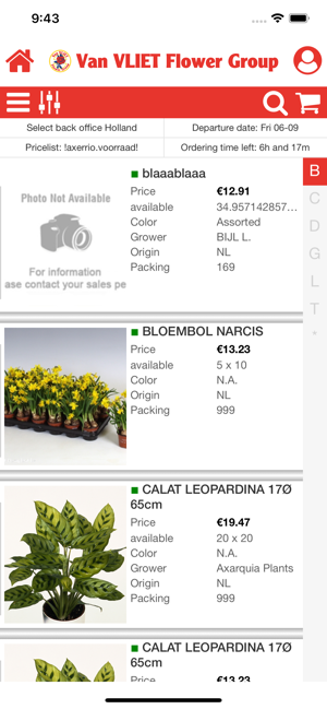 Van Vliet Flower Group WebApp