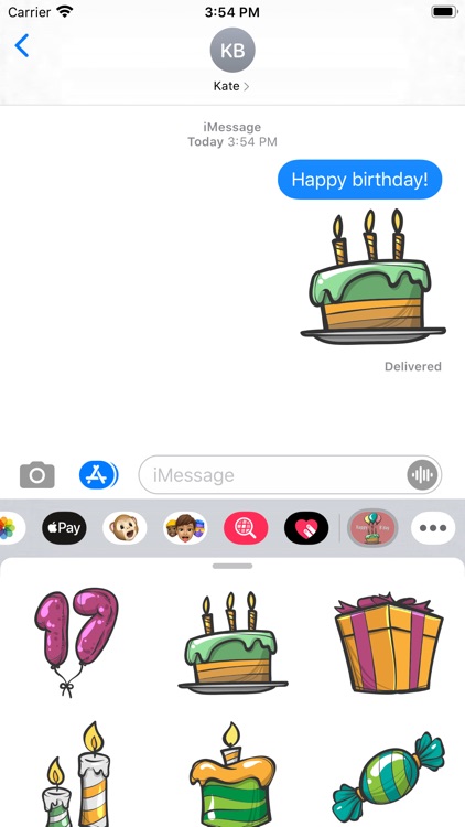 Birthday Celebrate Stickers