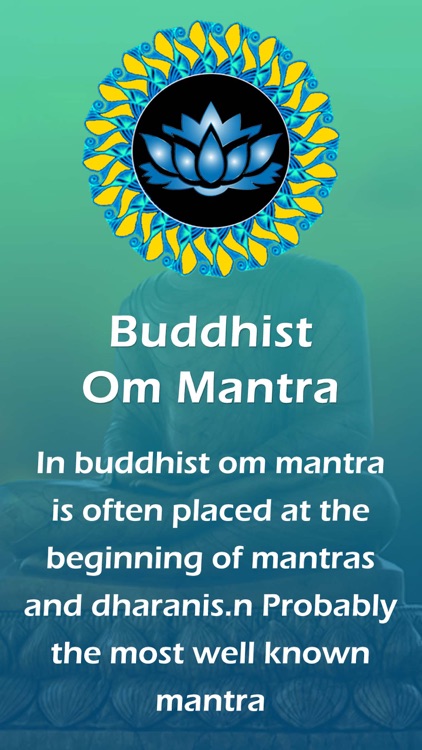 Buddhist Om Mantra