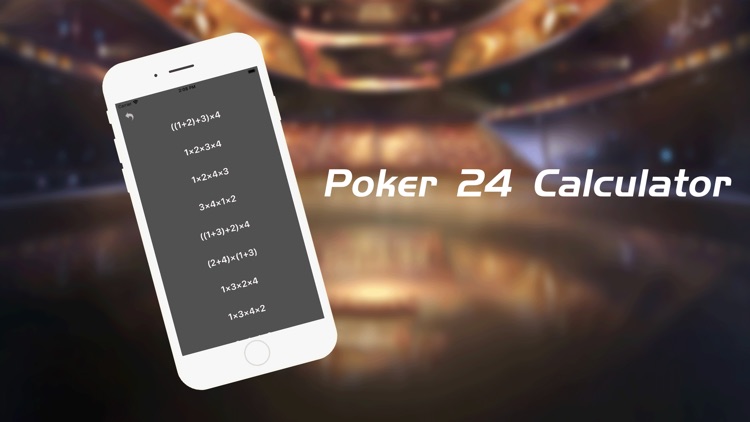 Poker 24 Calculator