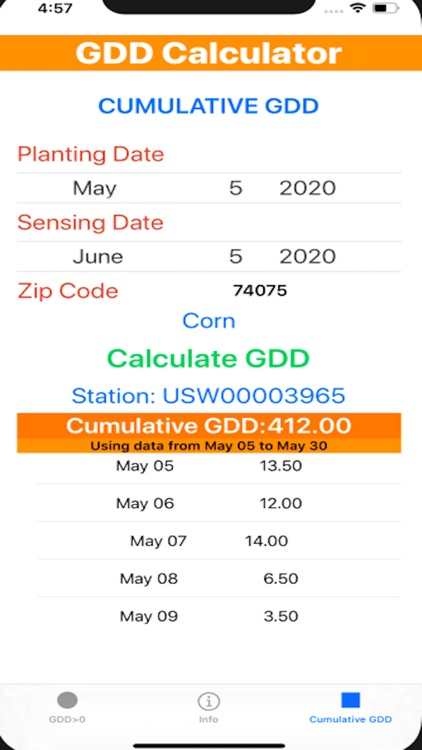 Growing Degree Days Calculator screenshot-5