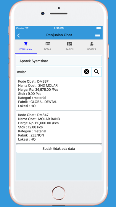 Aplikasi Apotek Klinik VMEDIS screenshot 3