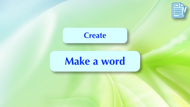 Collect letters for word