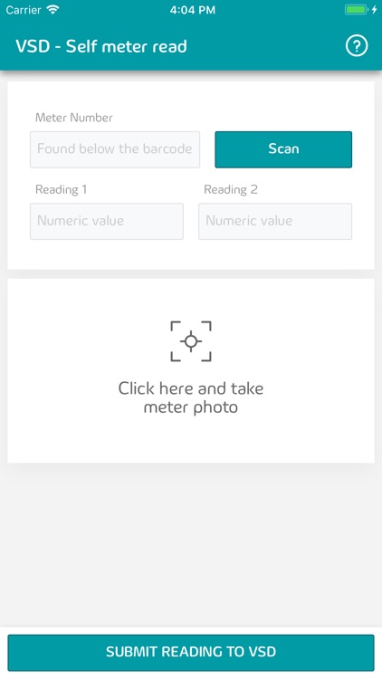 VSD - Self meter read