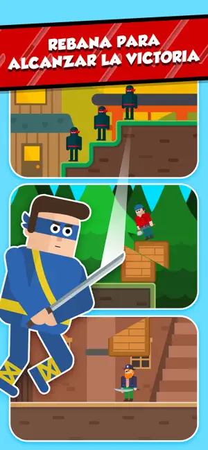 Screenshot 4 Mr Ninja: Puzles rebanadores iphone