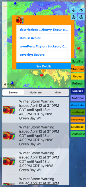 Instant NOAA Alerts 3D Lite(圖7)-速報App