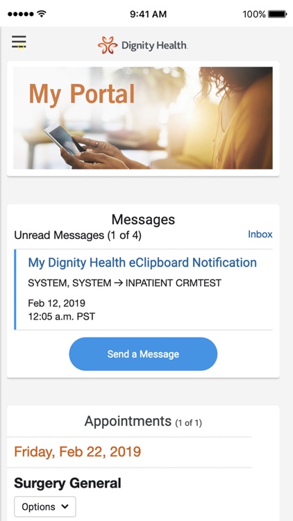 my portal. by Dignity Health screenshot-0