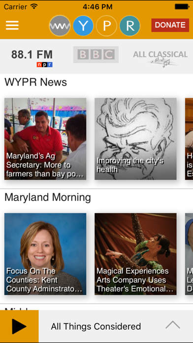 WYPR Public Radio App screenshot 2