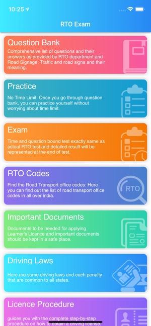 RTO Exam Info