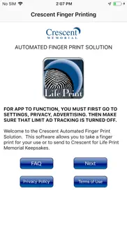 crescent finger print solution iphone screenshot 1